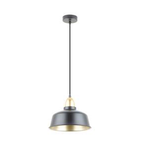 Lampa wisząca MENSA A8063-BK dekoracyjna lampa w czarno-złotym kolorze Zuma Line