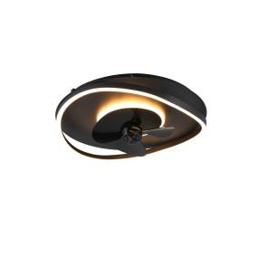 Lampa sufitowa z wentylatorem SORTLAND R67393132 oprawa w kolorze czarnym RL