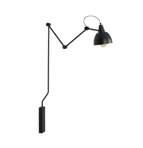 Lampa ścienna AIDA WALL LONG 842C1 designerska oprawa w kolorze czarnym ALDEX