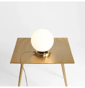 Lampa stołowa BALL TABLE 1076B30_M modna oprawa w kolorze złotym ALDEX