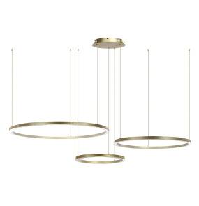 Lampa wisząca RING 3 GOLD oprawa w kolorze złotym + pilot ARTEMODO