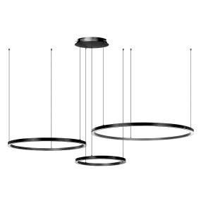 Lampa wisząca RING 3 BLACK oprawa w kolorze czarnym + pilot ARTEMODO