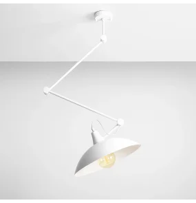 Lampa sufitowa MELOS 808PL_G industrialna oprawa w kolorze białym ALDEX