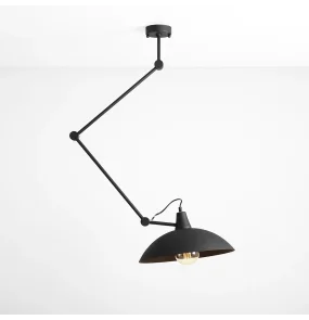 Lampa sufitowa MELOS 808PL_G1 industrialna oprawa w kolorze czarnym ALDEX