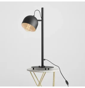 Lampa biurkowa BERYL TABLE BLACK 976B1 designerska oprawa w kolorze czarnym ALDEX