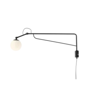 Lampa ścienna SOHO GLASS WALL LONG BLACK 1105C1_D nowoczesna oprawa w kolorze czarnym ALDEX