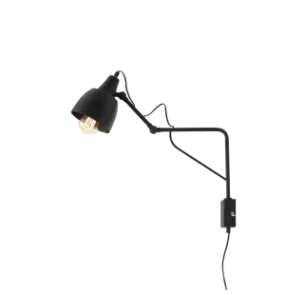 Lampa ścienna SOHO WALL SHORT 1002C1_M oprawa na krótkim wysięgniku w kolorze czarnym ALDEX