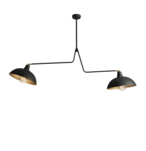 Lampa sufitowa ESPACE 1036H1 nowoczesna oprawa w kolorze czarno-złotym ALDEX