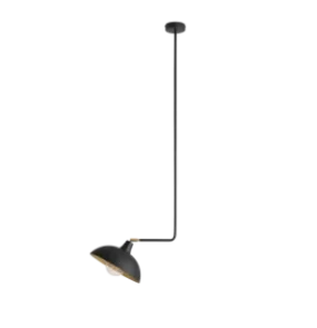 Lampa sufitowa ESPACE LONG 1036G1_L industrialna oprawa w kolorze czarno-złotym ALDEX