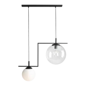 Lampa wisząca ZAC 2 BLACK MIX 1038H1 nowoczesna oprawa w kolorze czarnym ALDEX