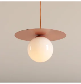 Lampa wisząca LOOP CORAL S 1125G11_S pastelowa oprawa w kolorze koralowym ALDEX