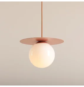 Lampa wisząca LOOP CORAL M 1125G11_M pastelowa oprawa w kolorze koralowym ALDEX