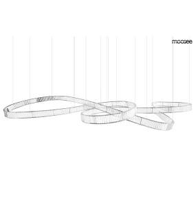 MOOSEE lampa wisząca WAVE 380 chrom