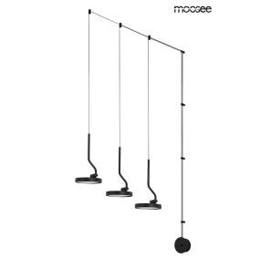 MOOSEE lampa ścienna FLAT 3 czarna