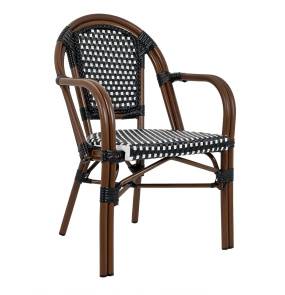 Krzesło CAFE PARIS ARM brązowe rattan