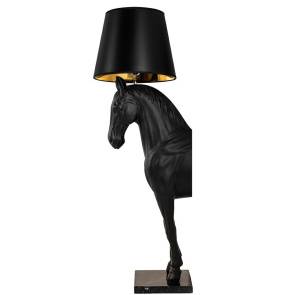 Lampa podłogowa KOŃ HORSE STAND S czarna  - włókno szklane