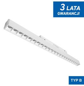 Lampa z diodami do szyn magnetycznych biała 24W 4000K DDCX-GS24-436 - TYP B