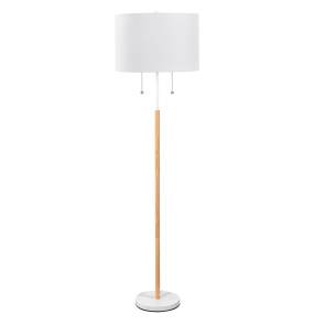 Lampa podłogowa Fogo LP-0304/2F WH oprawa w kolorze białym LIGHT PRESTIGE